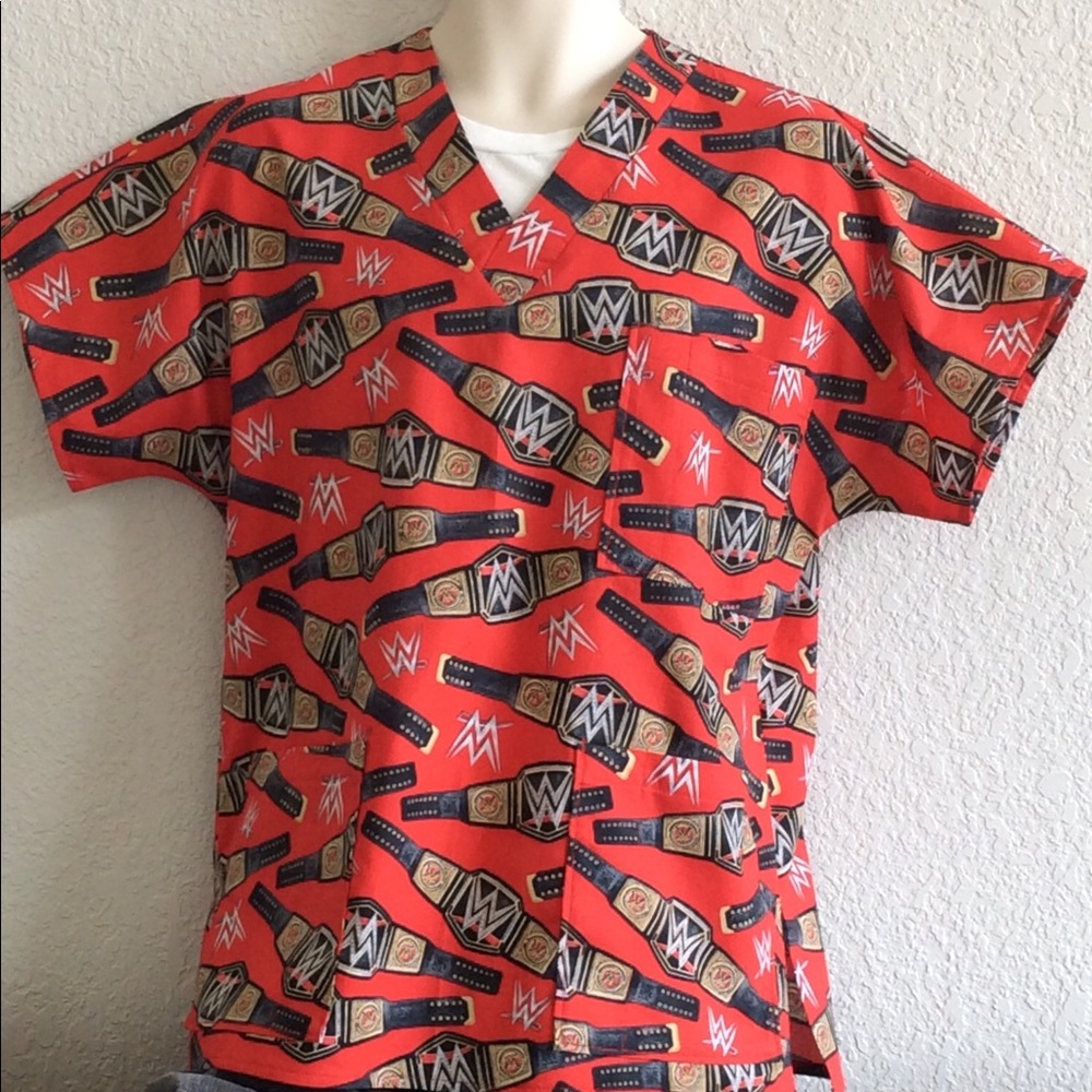 Unisex handcrafted scrub top